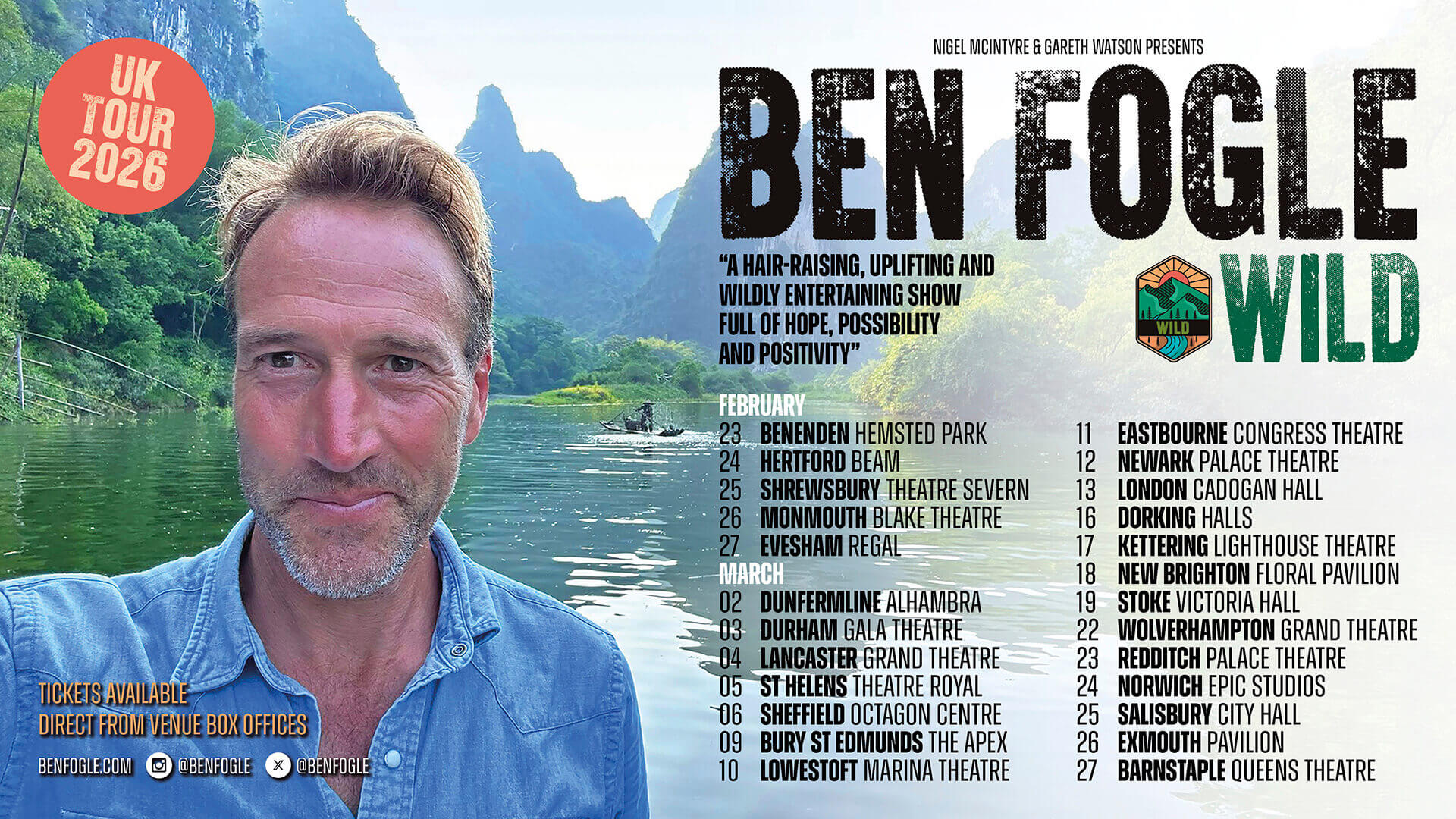 Ben Fogle - WILD Tour 2026